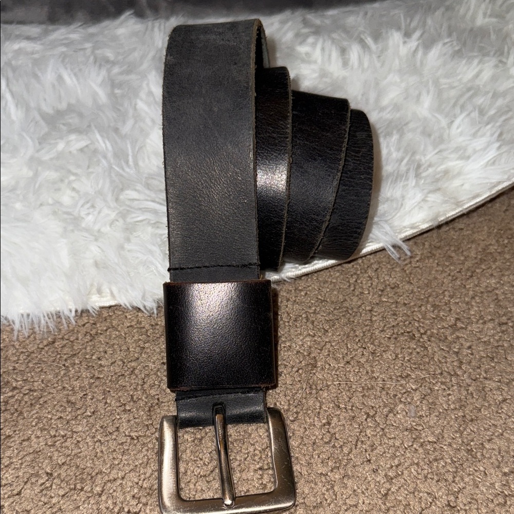 Men's Black Leather Belt Target xl‎